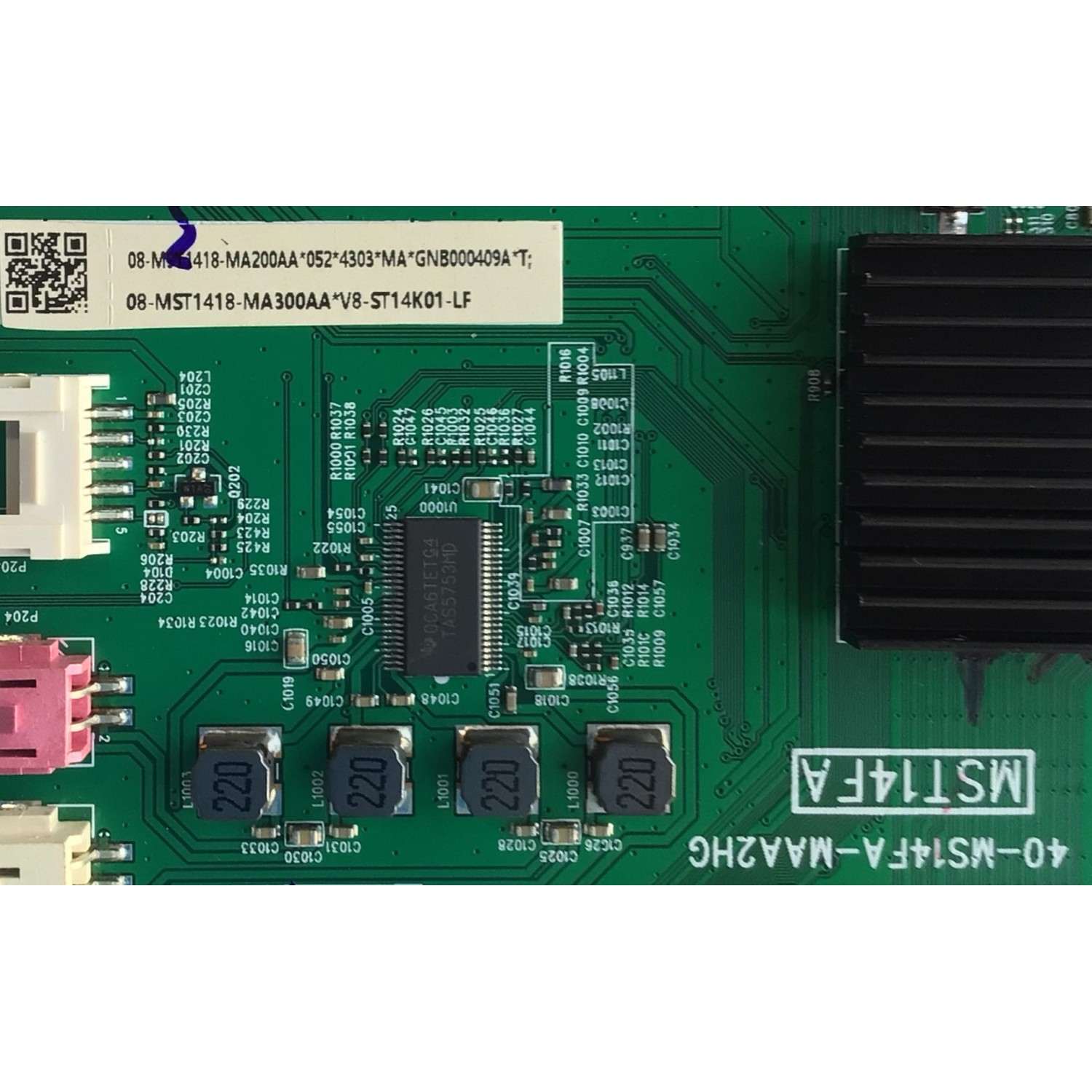 KIT DE TARJETAS PARA TV TCL / MAIN 08-MST1418-MA200AA / 40-MS14FA-MAA2HG / 08-MST1418-MA300AA / FUENTE 81-PBE032-M95 / PLE56 REV1.6 / CQC09001032302 / MODELO 32S327 - Imagen 3